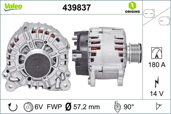 Купить 439837 VALEO Генератор