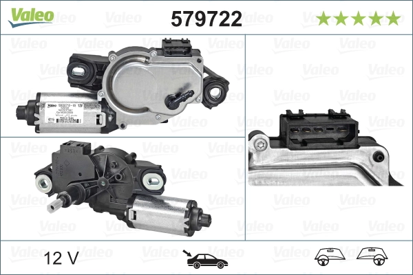 Купить 579722 VALEO Мотор стеклоочистителя заднего стекла