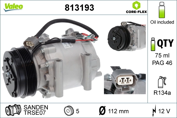 Компрессор системы кондиционирования Polcar DCP05042 цена, от 250.26 USD