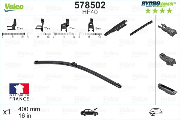 Щетка дворника правая VALEO 578502
