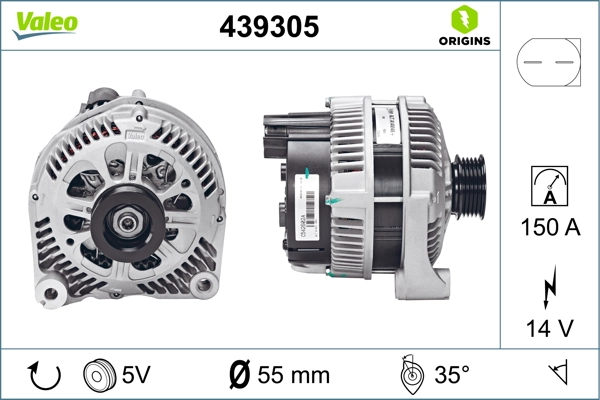 Купить 439305 VALEO Генератор