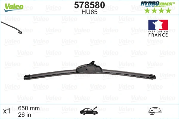 Щетка дворника левая VALEO 578580