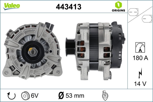 Купить 443413 VALEO Генератор