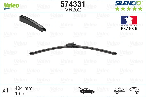 Задняя щетка VALEO 574331