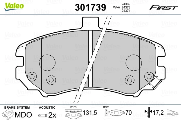 Колодки Anam 581012DA50 цена, от 16.78 USD