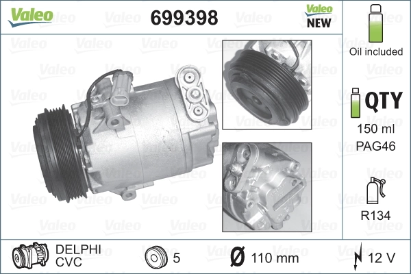 9196952 Volvo Компрессор хладагента