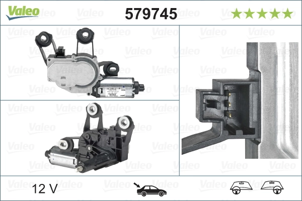 Купить 579745 VALEO Мотор стеклоочистителя заднего стекла