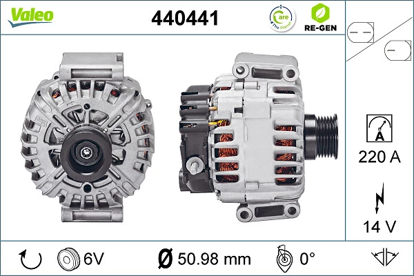 Генератор 440330 VALEO