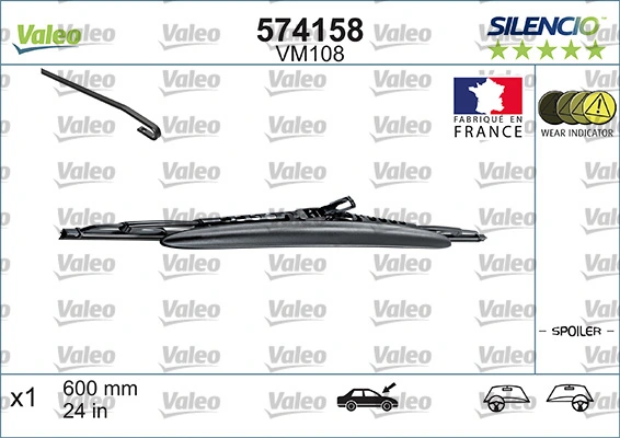 Щетка дворника левая VALEO 574158