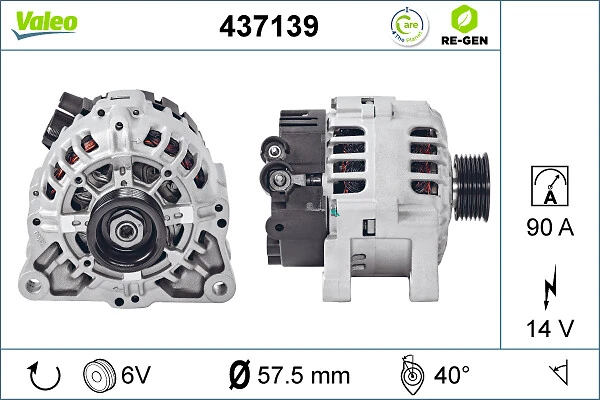 Купить 437139 VALEO Генератор
