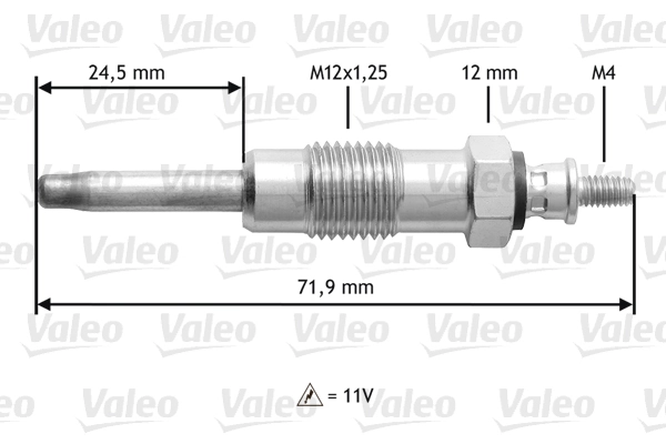 345140 VALEO Свечи накаливания