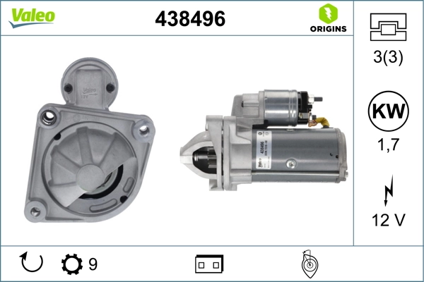 Купить 438496 VALEO Стартер