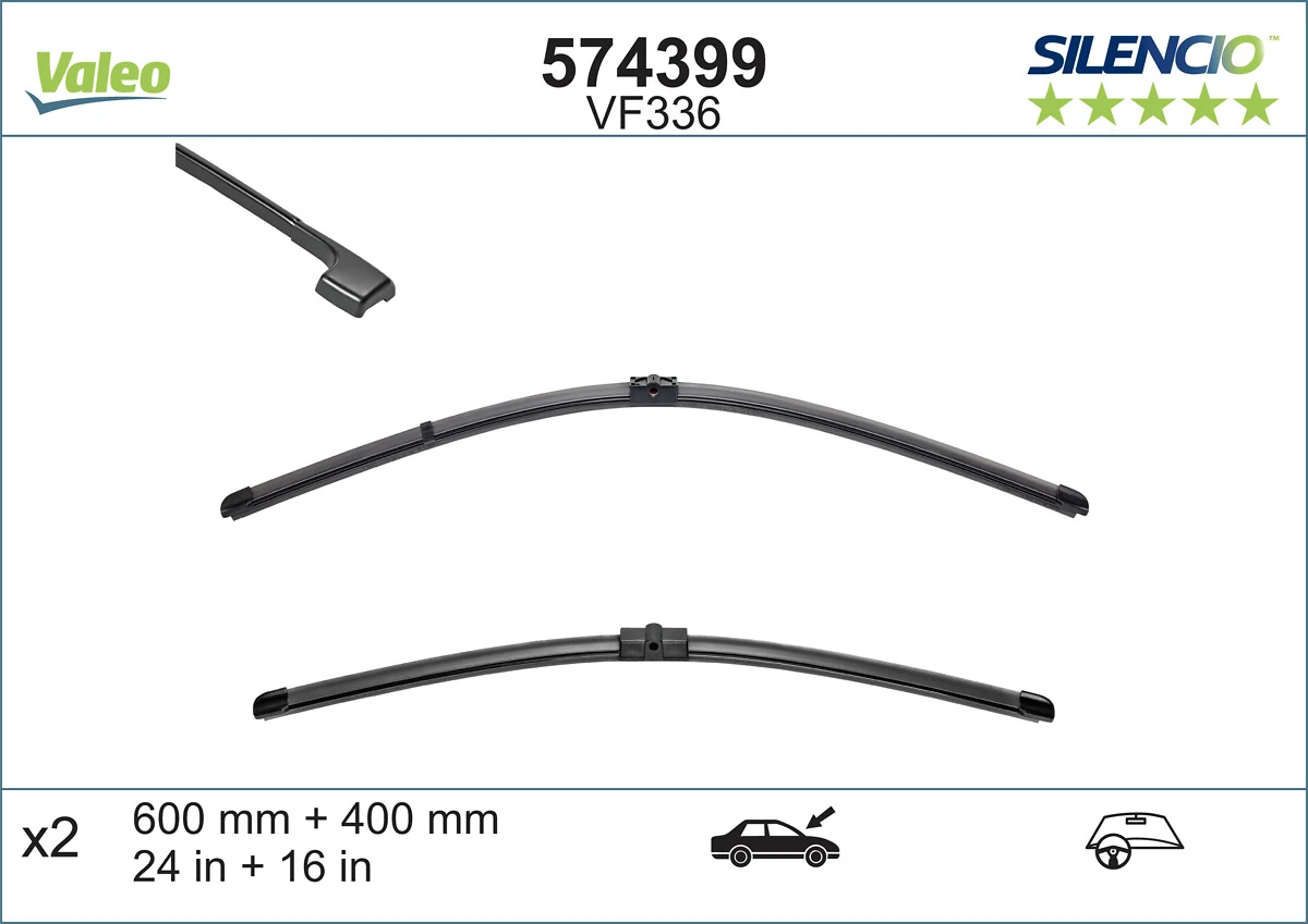 Щетки стеклоочистителя 574399 VALEO