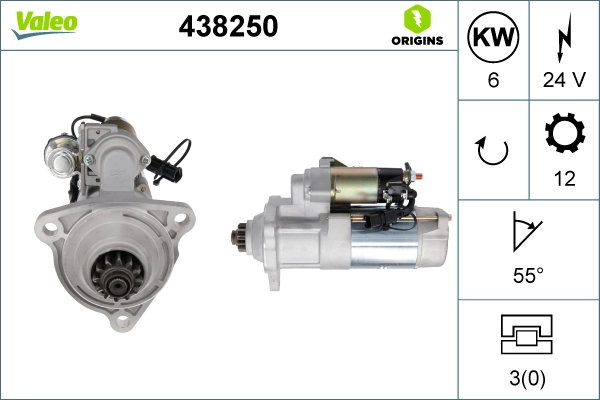 Купить 438250 VALEO Стартер