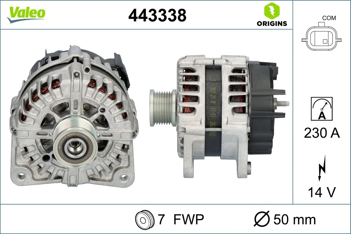 Купить 443338 VALEO Генератор
