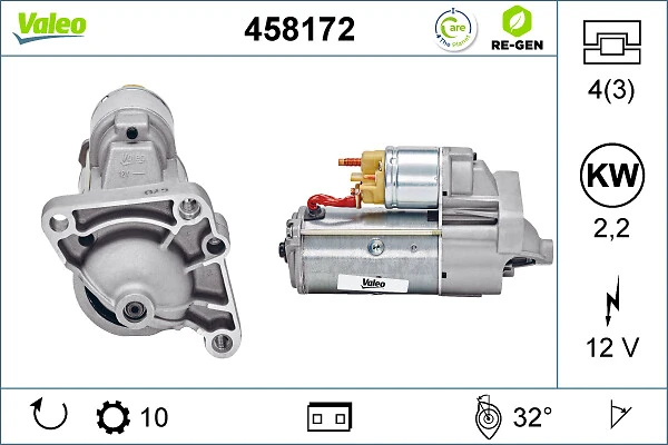 Купить 458172 VALEO Стартер