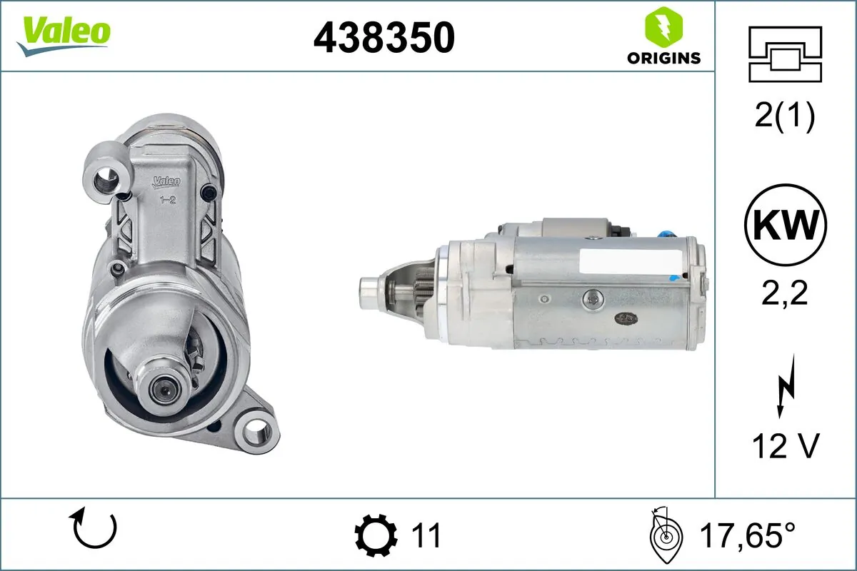 Купить 438350 VALEO Стартер