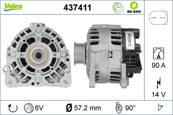 Купить 437411 VALEO Генератор