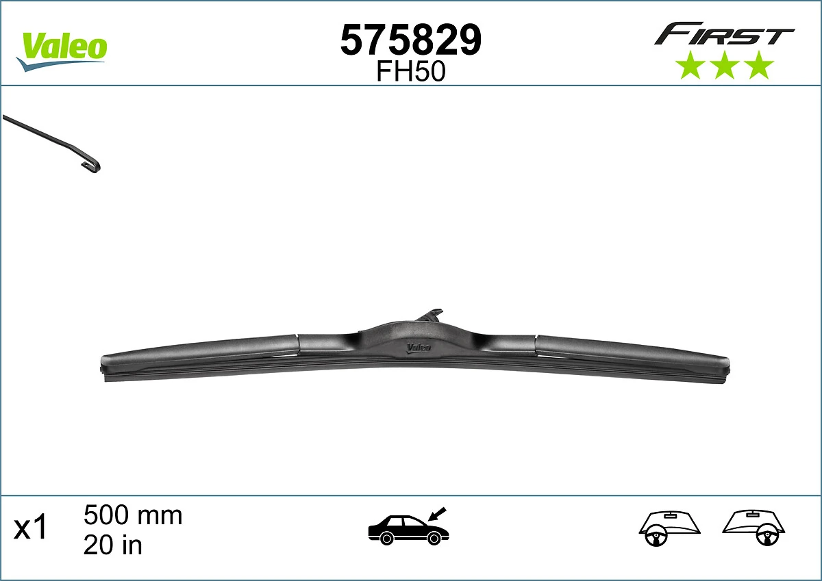 Купить 575829 VALEO Щетка-дворник лобового стекла пассажирская