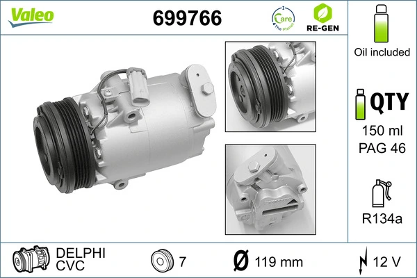 Compressor de aparelho de ar condicionado Renault Megane 3 BZ0, BZ1, B3