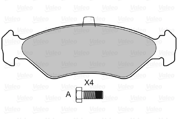  Передние тормозные колодки Ford Fiesta 
