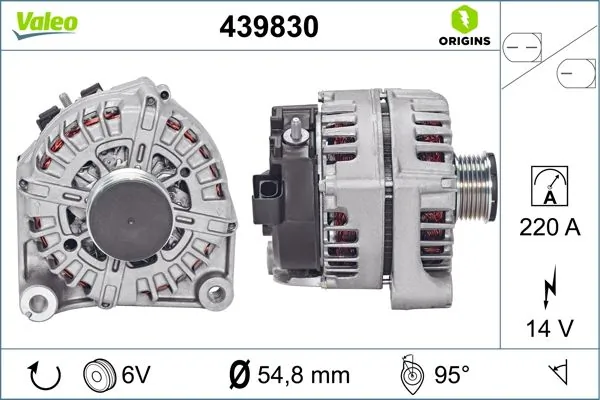 Купить 439830 VALEO Генератор