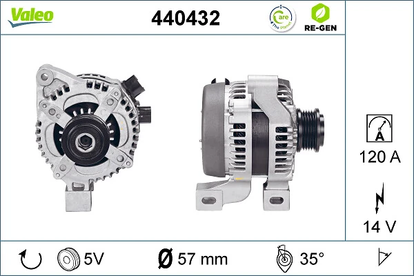 Купить 440432 VALEO Генератор