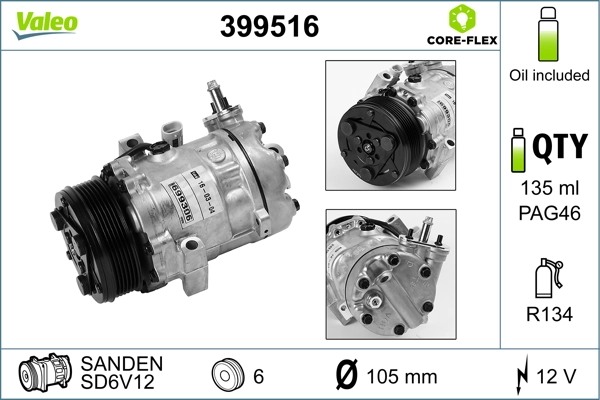 Насос кондиционера General Motors 6854048