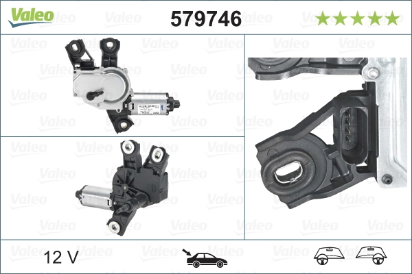 Моторчик заднего стеклоочистителя VALEO 579746