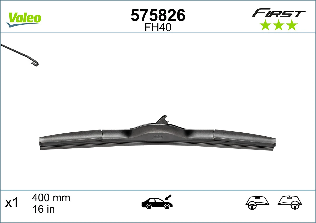 Купить 575826 VALEO Щетка-дворник лобового стекла пассажирская