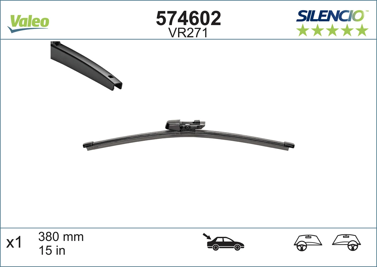 дворник заднего стекла VALEO 574602 цена, от 8.16 USD