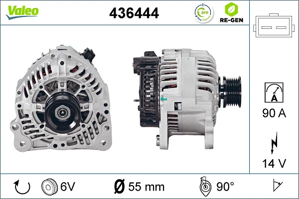 Купить 436444 VALEO Генератор