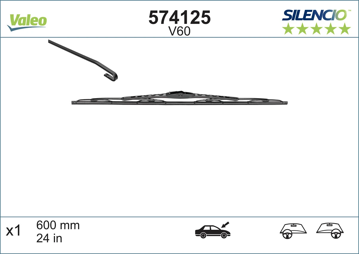 Дворники VALEO 574125 цена, от 15.47 USD