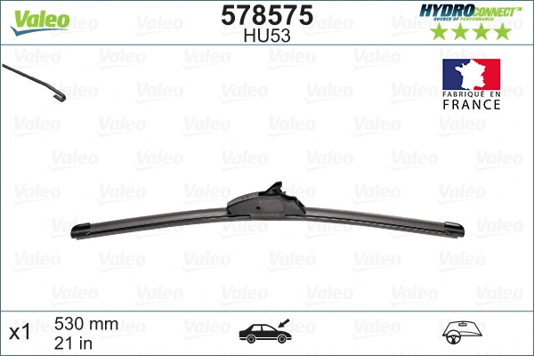 Щетка дворника левая VALEO 578575