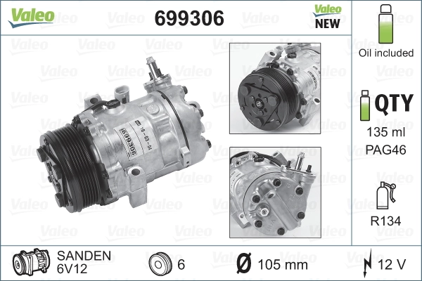 Купить 6854048 General Motors Компрессор климатической установки