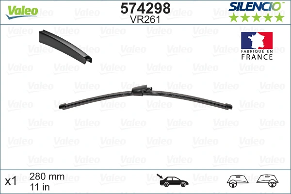 Задняя щетка VALEO 574298