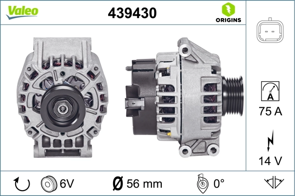 Купить 439430 VALEO Генератор
