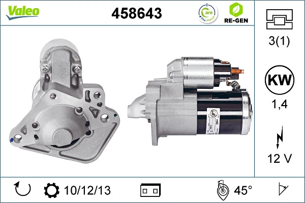 Купить 458643 VALEO Стартер