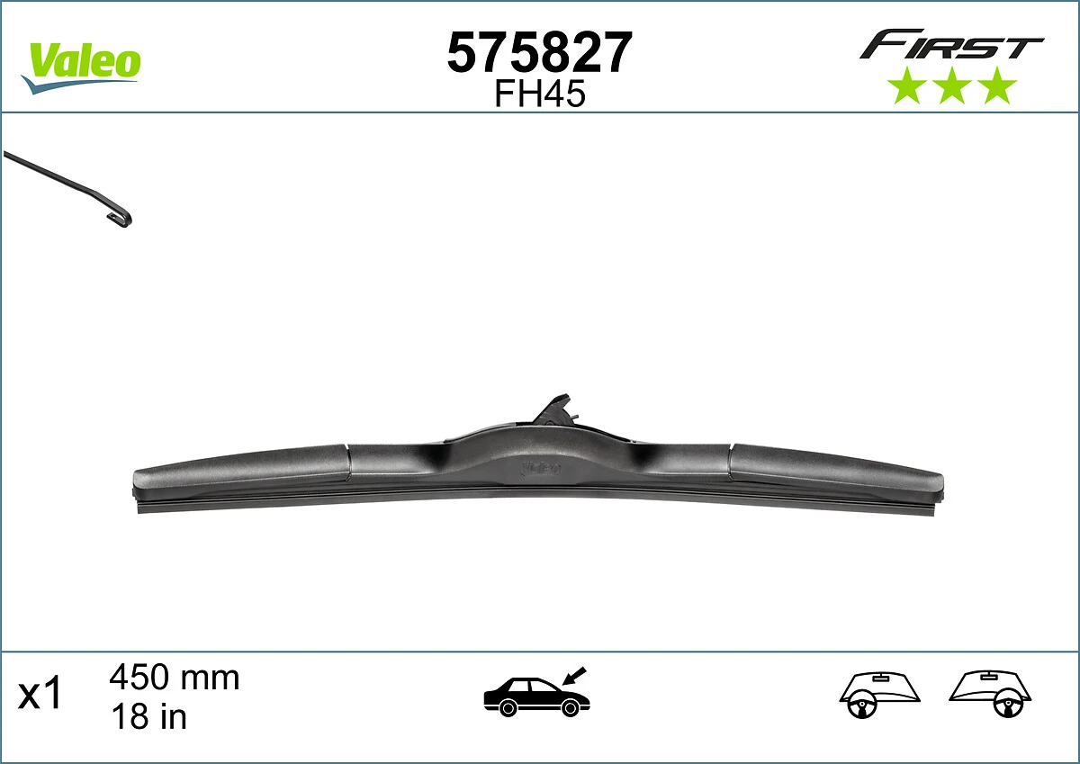 Купить 575827 VALEO Щетка-дворник лобового стекла пассажирская