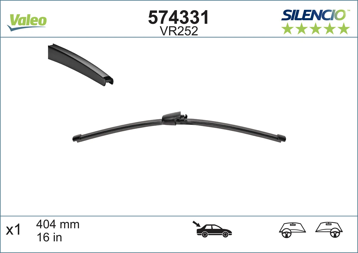 дворник заднего стекла VALEO 574331 цена, от 9.26 USD