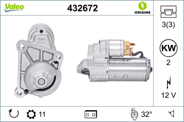 Купить 432672 VALEO Стартер