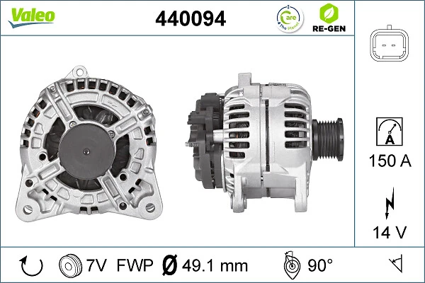 Купить 440094 VALEO Генератор