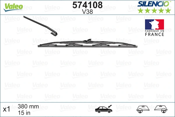 Купить 574108 VALEO Дворник стеклоочистителя задний