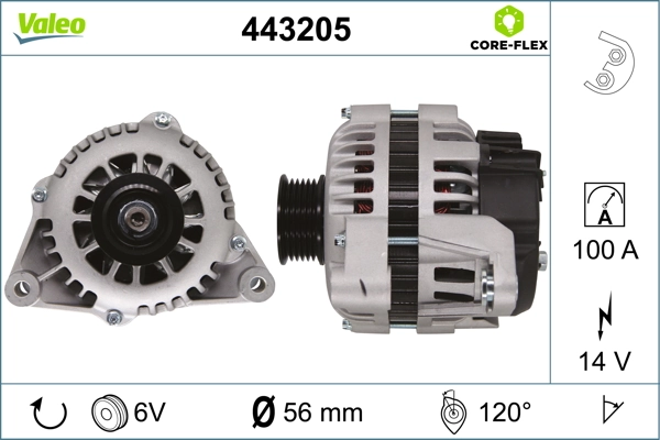 Купить 443205 VALEO Генератор