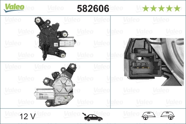 Моторчик заднего дворника 582606 VALEO