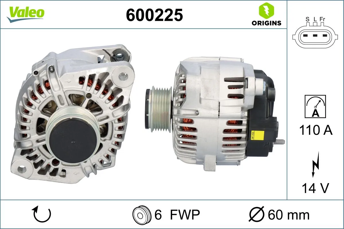Купить 600225 VALEO Генератор
