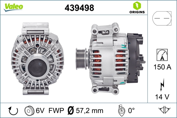Купить 439498 VALEO Генератор