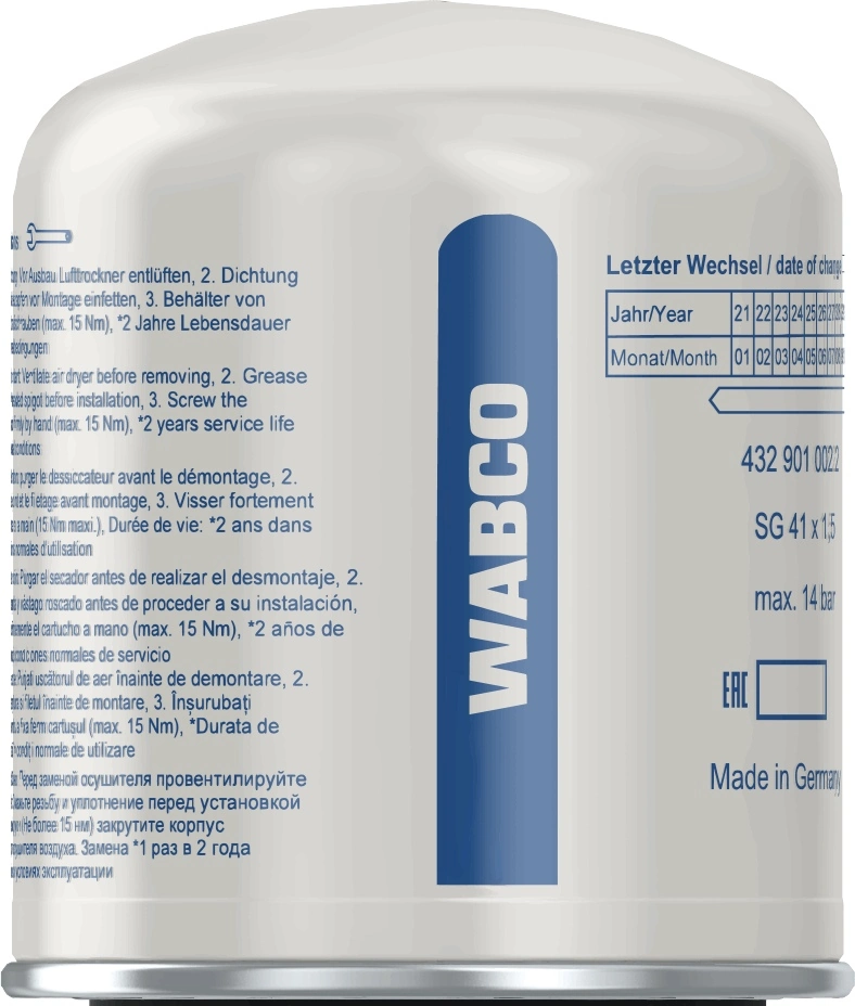Купить 4329010022 Wabco Фильтр осушителя воздуха (влагомаслоотделителя) (TRUCK)