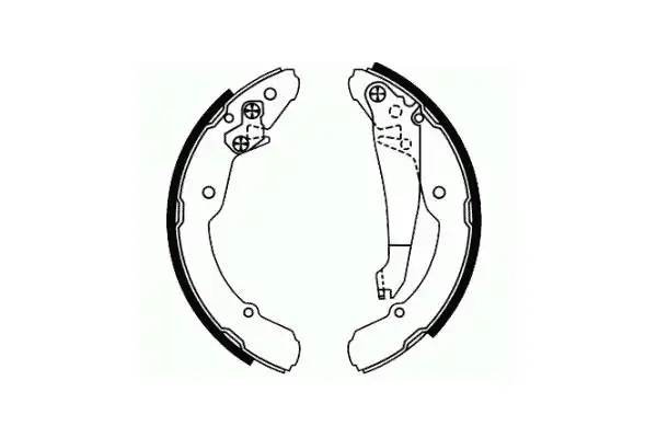 986487791 Bosch Барабанные тормозные колодки