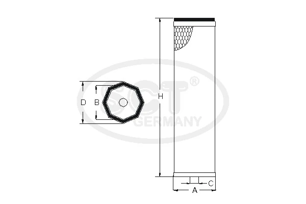 SB2133 SCT Воздушный фильтр двигателя